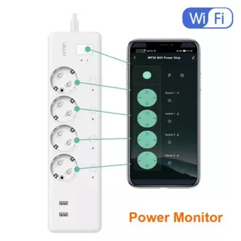 Умная розетка LELLKI Wi-Fi 220В