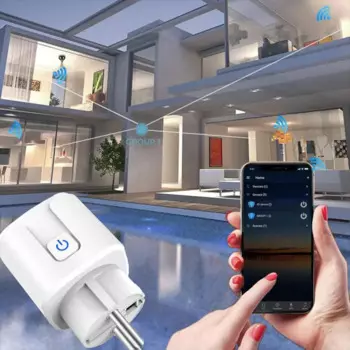 Умная розетка с монитором и поддержкой Wi-Fi, 16 А/20 А