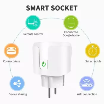 Умная розетка с Wi-Fi и голосовым управлением, 20 А, 220 В