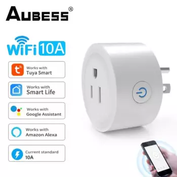 Умная розетка Tuya США, Wi-Fi, 10/16/20A, функция синхронизации, розетка с дистанционным управлением Smart Life, совместимая с Alexa Google Home