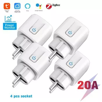 Умная розетка WGHINE Zigbee 20А