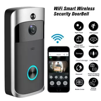 Умная Wi-Fi видеокамера дверного звонка, беспроводной детектор движения, аудио и динамик, удаленный монитор ночного видения для iOS и Android