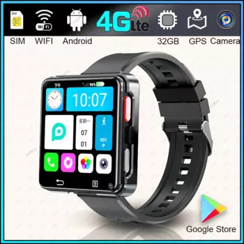 Умные часы 4G LTE, большой экран 2,64 дюйма, встроенный GPS, две камеры, 4G/Wi-Fi, доступ к сети, 2024 SIM-карты, умные часы для мужчин и женщин