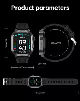 Умные часы для UMIDIGI A15T Bison X20 A15 Pro GT2, сенсорный экран, несколько спортивных режимов, динамический монитор здоровья, датчик температуры