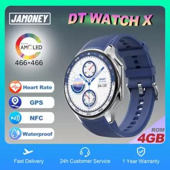 Умные часы DT X Amoled, 4 Гб ПЗУ, водонепроницаемые умные часы для мужчин и женщин, Bt, звонки, подключение к наушникам, Tws, музыка, 3D пользовательский интерфейс, режим Aod, видео
