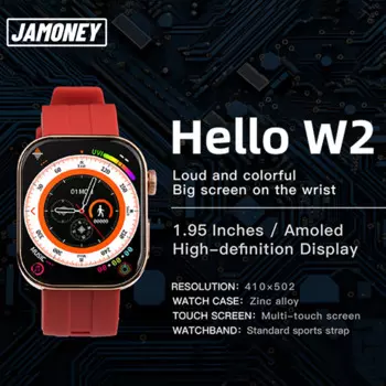 Умные часы Hello W2, AMOLED-дисплей, беспроводная зарядка, полный сенсорный экран, NFC, музыкальный вызов, Relojes Reloj Hombre, часы для спорта
