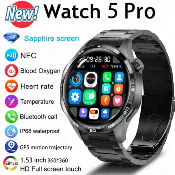 Умные часы Huawei GT5 Pro GPS мужские часы 5 Pro AMOLED HD Bluetooth телефон NFC водонепроницаемые часы сердечный ритм умные часы