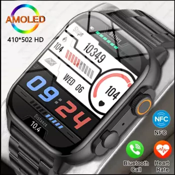 Умные часы, умные часы с экраном AMOLED HD, Bluetooth, вызовы, спортивные часы с измерением кровяного давления, женские умные часы с пользовательским циферблатом для ios, Huawei, Xiaomi