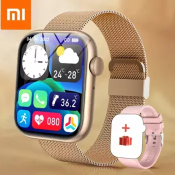 Умные часы Xiaomi с Bluetooth для мужчин и женщин, спортивные фитнес-часы, женские водонепроницаемые умные часы с мониторингом температуры тела для дам