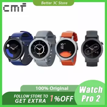 Умные Электронные часы Cmf By Nothing Watch Pro 2 с Bluetooth, водонепроницаемые часы с шагомером для iphone/Android