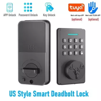 Умный дверной замок Tuya/TTlock, электронный замок с дистанционной разблокировкой по паролю, без ключа, управление через приложение