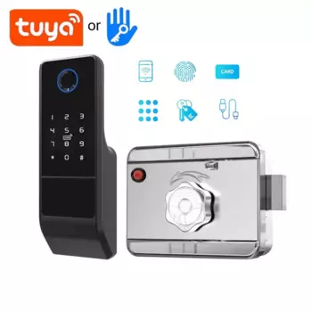Умный дверной замок Tuya/TTlock, водонепроницаемый, с отпечатком пальца