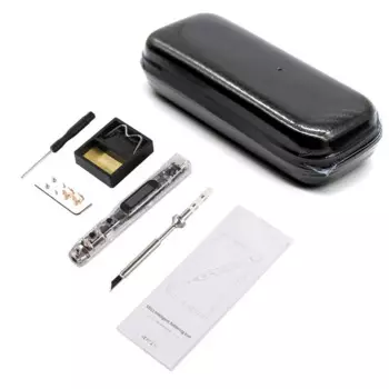 Умный Электрический паяльник SIO12 с OLED-экраном и коробкой, 0-450 , с регулируемой температурой, со встроенным зуммером