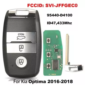 Умный ключ от автомобиля jingyuqin 433 МГц с ID47 95440-D4100 для Kia Optima 2016-2018, дистанционный ключ от автомобиля FCCID: SVI-JFFGEC0