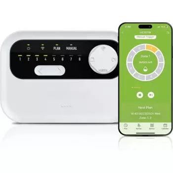 Умный контроллер оросительной системы, 8 зон, Wi-Fi, локальная погода, легкая установка, управление через приложение
