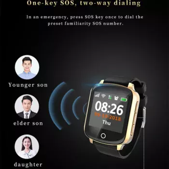 Уникальные Смарт-часы KINYO с нанокартой, GPS, Wi-Fi, LBS, SOS