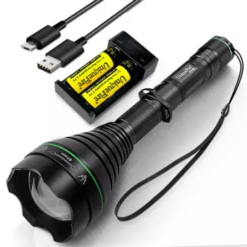 UniqueFire T38 T50 T67 T75mm IR940nm фокус светодиодсветильник вспышка + зарядное устройство ночное видение свет невидимый инфракрасный осветитель для охоты