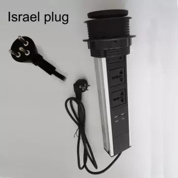 Универсальная настольная розетка с 3 USB-портами и 2 USB-портами