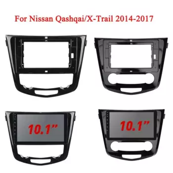 Универсальная рамка для автомобильного радиоприемника 2Din, подходит для Nissan X-Trail X Trail 3 T32 Qashqai 1 J10 2013-2019, комплект рамки для панели приборной панели автомобиля