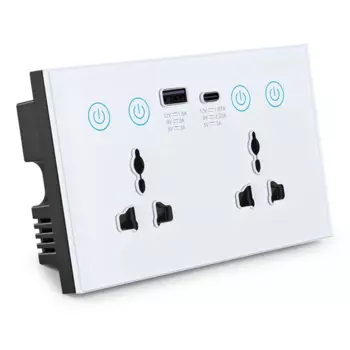 Универсальная Розетка с USB и портом Type-C
