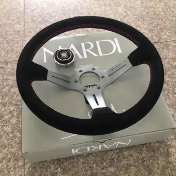 Универсальный 14 дюймовый гоночный классический руль Nardi автомобильный замшевый кожаный JDM руль Volantes для VW HONDA TOYOTA BMW Volvo