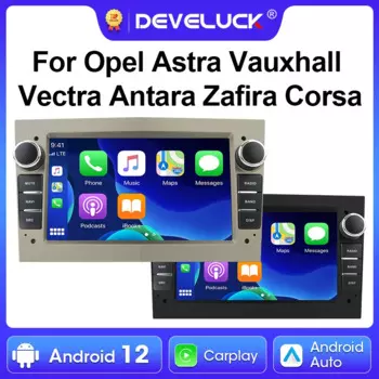 Универсальный 7-дюймовый автомобильный радиоприемник для Opel Astra Vauxhall Vectra Antara Zafira Corsa 2 Din Android 12, мультимедийный видеоплеер Carplay