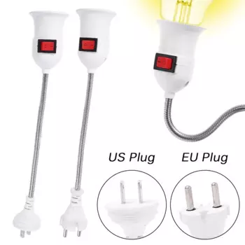 Держатель лампы E27, пластиковый, 1 шт., 110V/220V