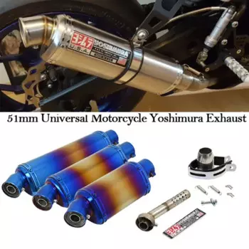 Универсальный глушитель выхлопных газов Yoshimura, 51 мм, глушитель выхлопных газов дБ, выхлопная труба для мотоцикла 100cc-1000cc ATV GP Scooter для NMAX PCX 125