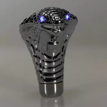 Универсальный хромированный красный синий светодиодный глаз автомобиля Cobra ручная ручка переключения передач змея рычаг переключения передач