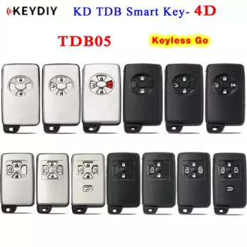 Универсальный пульт дистанционного управления KEYDIY KD 4D Smart Key TDB05-04 TDB05-05 для Toyota FCCI:0140 0440 2110 3370 5290 F433 A433 0500 6601 0111 6221
