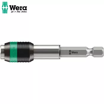 Универсальный удлинитель WERA 05052503001 887 RR, оснащенный круглым магнитом, его можно быстро зажимать и полностью зажимать