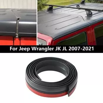 Уплотнительная лента для потока крыши для Jeep Wrangler JK JL, водонепроницаемая, Пылезащитная, снижение уровня шума, солнцезащитная, прочная, силиконовая