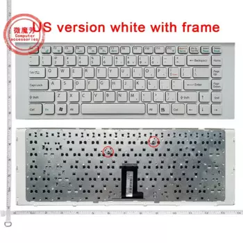 US белая новая английская клавиатура для ноутбука SONY VPC-EG15YC/P EG18EC VPC-EG17 white