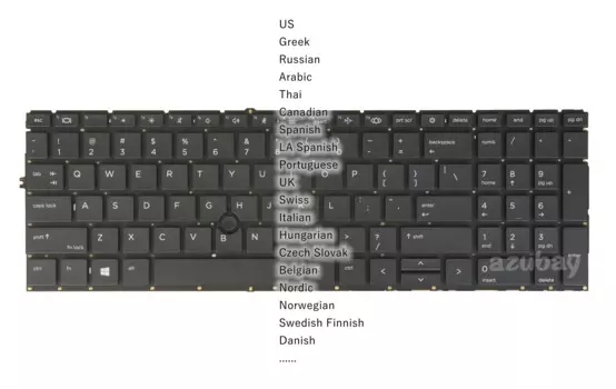 US CF GK RU AR TI PO CZ SK SW электронная клавиатура для HP M07491-xx1, M07491- M07493- 001 DB1 DJ1 251 171 281 131 FL1 BG1 061