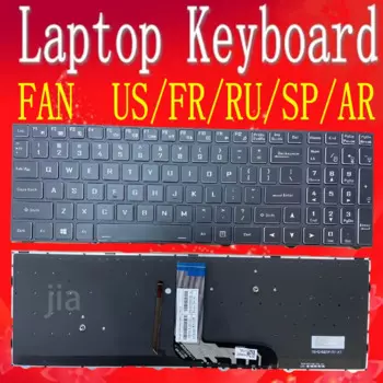 US для Hasee TX6 TX8 TX9 ZX7 ZX8 ZX9 Z7 Z7M-CT5NA CT7NA G7M-CT7NA CN95S01 G8-CT7NK Clevo N960 N970 английская клавиатура с подсветкой
