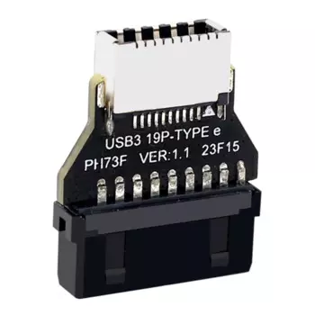 USB3.0 19-контактный/20-контактный адаптер преобразователя TYPE-E, передняя панель корпуса, разъем типа C для материнской платы компьютера