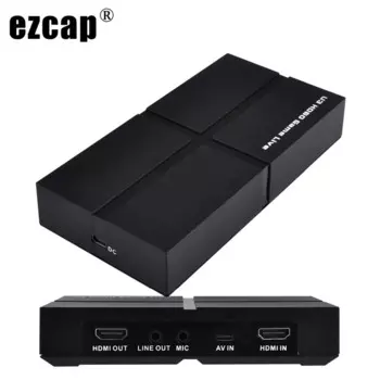 USB 3,0 HDMI AV CVBS компонентная Карта видеозахвата игровая записывающая коробка с микрофоном, HD-камера для видеоконференций медицинская живая трансляция