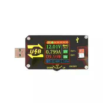 USB-блок питания с цветным экраном с ЧПУ, Повышающий Модуль постоянного напряжения, ток от 5 в до 9 в, 12 В, 24 В, USB boost
