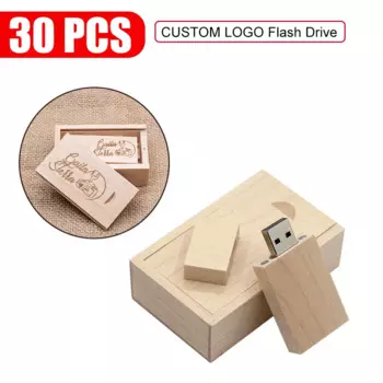 USB-флеш-накопитель деревянный, 4/8/32/16 ГБ, 30 шт.