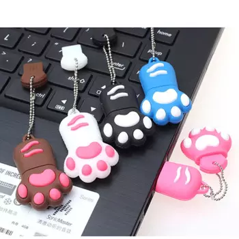 USB-флеш-накопитель в форме мультяшного медведя, 4 ГБ, 8 ГБ, 16 ГБ, 32 ГБ, 64 ГБ, USB 2,0