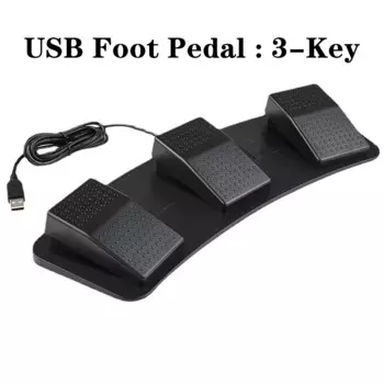USB FOOT SWITCH 3-KEY CONTROL ACTION PEDAL ДЛЯ КЛАВИАТУРНЫХ МЫШОК ПК НОУТБУКА USB FOOT SWITCH PEDAL