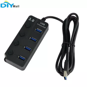 Usb-хаб USB-адаптер, адаптер питания с несколькими портами, USB2.0, 4 порта, один порт, 1,5 метра