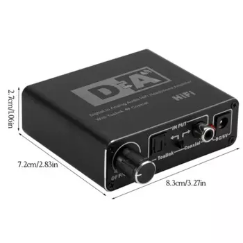 USB Оптический кабель цифро-аналоговый преобразователь DAC L/R аудио AUX динамик 3,5 мм разъем Регулируемый адаптер регулировки громкости