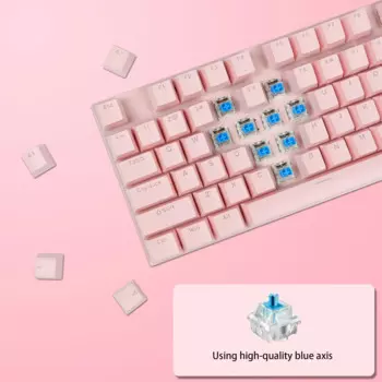 USB Проводная Механическая клавиатура, эргономичная Механическая игровая клавиатура с 9-цветной подсветкой для Windows/Vistawin