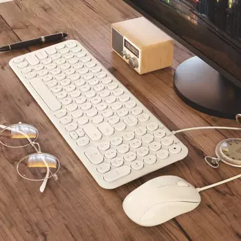 USB Проводная мини-клавиатура и мышь для ноутбука Macbook Xiaomi, мини-компьютер, игровая Волшебная мягкая клавиатура, ПК, геймерская эргономичная клавиатура