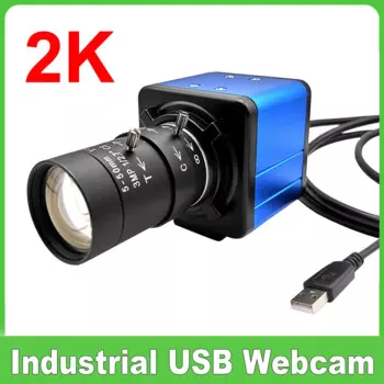 USB-веб-камера 30 к/с 2K 4 МП с варифокальным объективом 5-50 мм