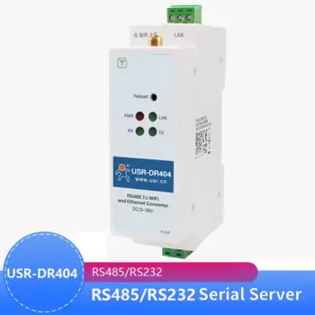 USR-DR404 Din-рейка Wi-Fi RS485 Серийный к TCP/IP wifi Ethernet устройство серверный преобразователь Стандартный Din-рейка промышленного класса