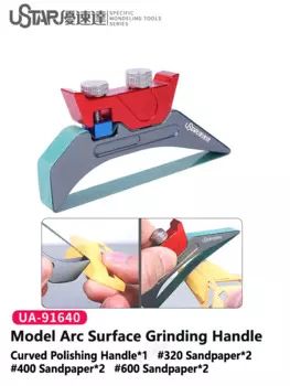 Ustar UA91640 шлифовальная машина с изогнутой поверхностью, многофункциональная шлифовальная ручка без клея для изготовления моделей Gundam, инструменты для хобби «сделай сам»