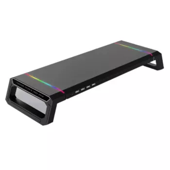 Увеличенная стойка для дисплея с USB-удлинителем, полка для экрана, настольное хранилище, восьмифункциональная подставка для ноутбука