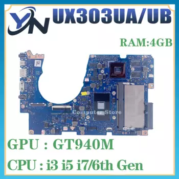 UX303 Материнская плата ASUS UX303U BX303UA UX303UA UX303UB U303UB U303UB U303UA материнская плата для ноутбука с детской строкой 4 Гб GT940M